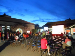 VGM Outreach at plaza by temple